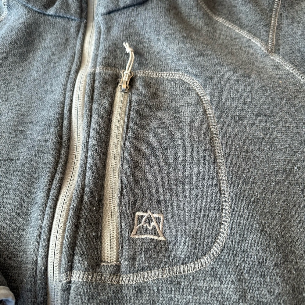 Avalanche Thermal Outdoors Sweatshirt Women's size XL Grey Zip Up Sweater - Picture 6 of 12